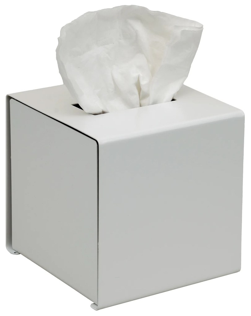 Θήκη Για Χαρτομάντηλα Inox White Matte 13εκ. Pam &amp; Co 124-033