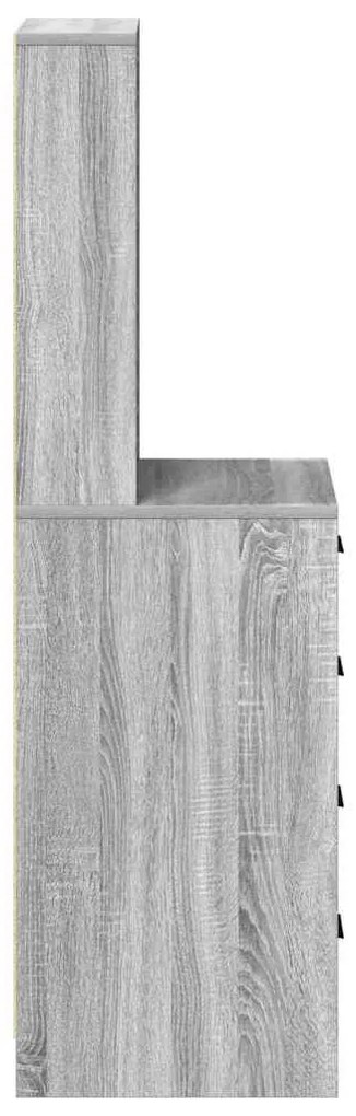 vidaXL Highboard Γκρι sonoma 40 x 41 x 135 εκ. Επεξεργασμένο ξύλο