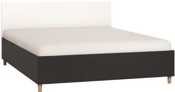 Κρεβάτι Simple-160 x 200-Μαύρο - Λευκό - 165.00Χ202.50Χ89.50cm