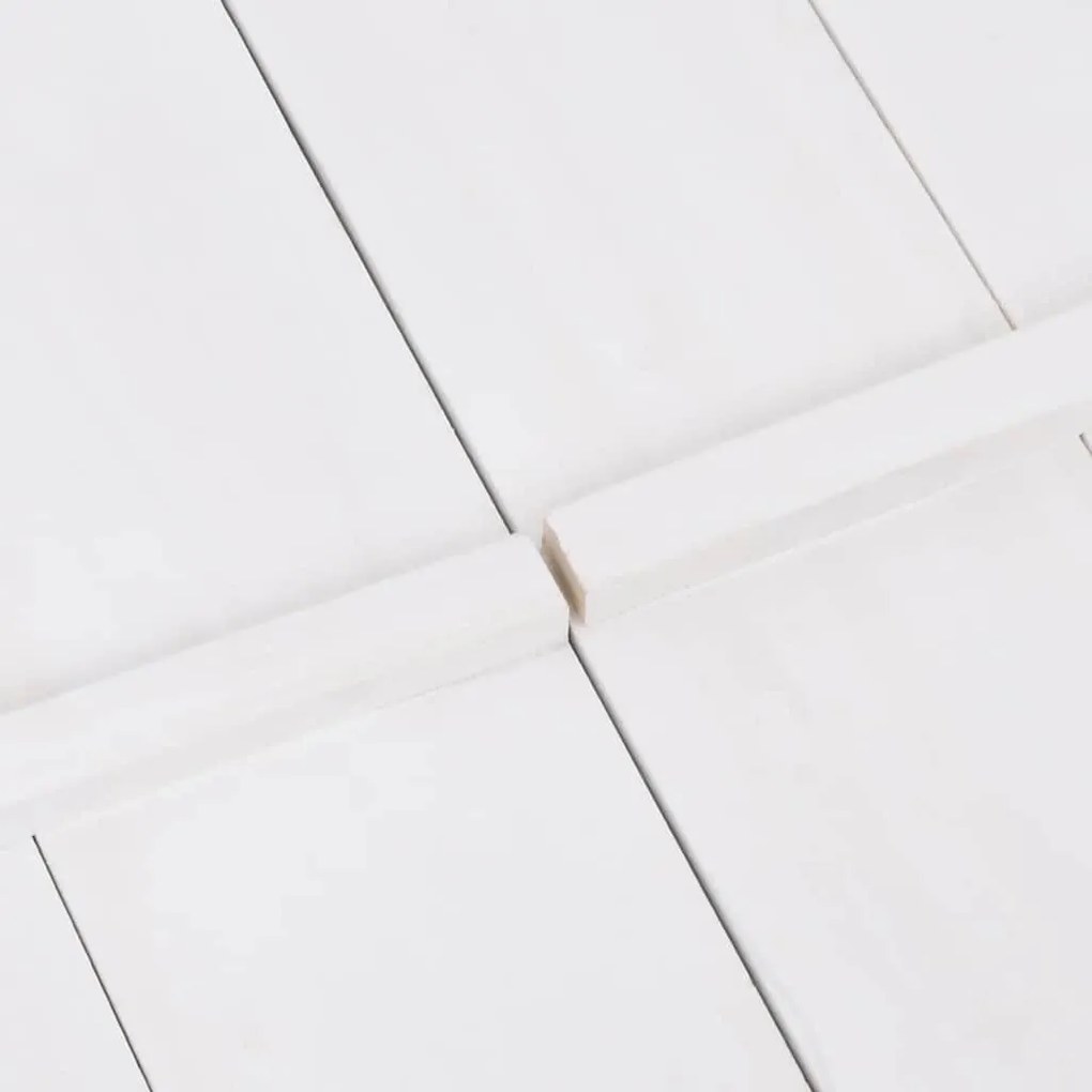 vidaXL Αμμοδόχος Λευκή 95 x 90 x 15 εκ. από Ξύλο Ελάτης