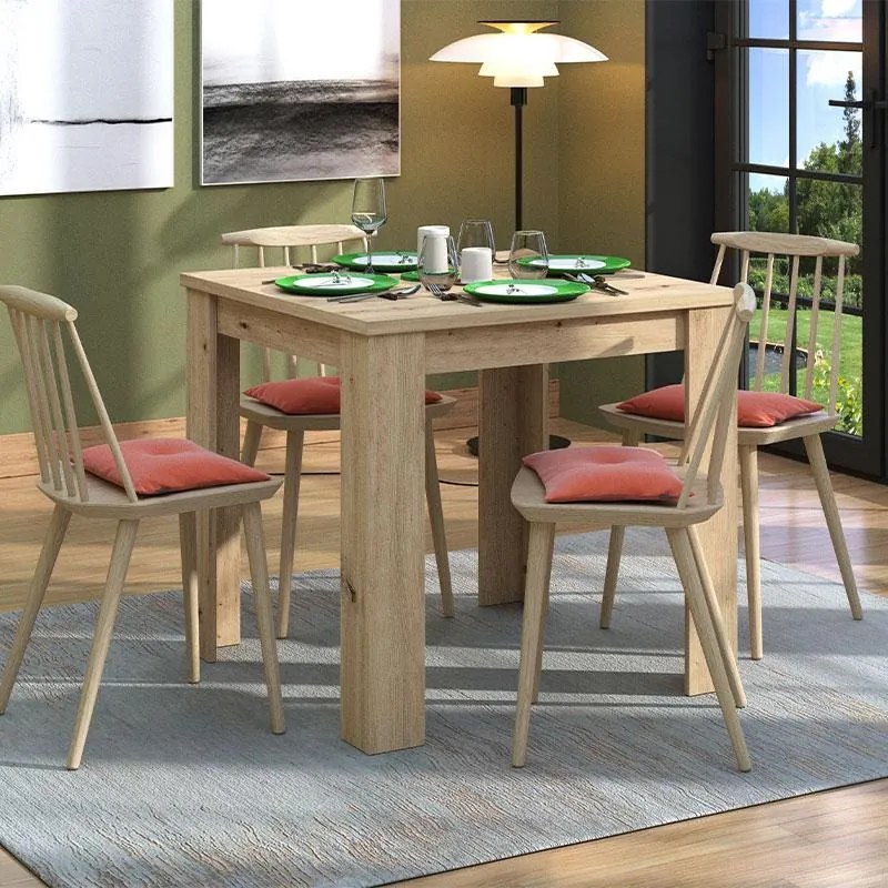 Τραπέζι Τραπεζαρίας DT Artisan Oak 80x80x75 εκ.
