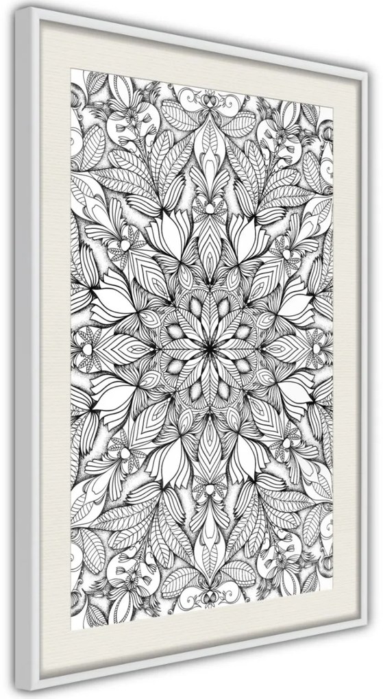 Αφίσα - Colourless Mandala - 20x30 - Χρυσό - Χωρίς πασπαρτού