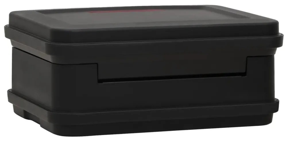 vidaXL Χρηματοκιβώτιο Μαύρο 38 x 32,5 x 16,5 εκ.