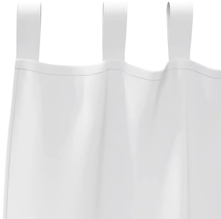 vidaXL Κουρτίνες με κουρτίνες 2 pcs Καθαρό Λευκό Πολυεστέρας
