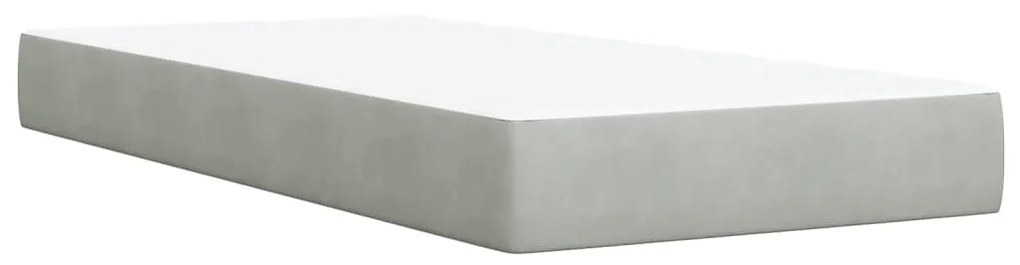 ΚΡΕΒΑΤΙ BOXSPRING ΜΕ ΣΤΡΩΜΑ ΑΝΟΙΧΤΟ ΓΚΡΙ 90X200 ΕΚ. ΒΕΛΟΥΔΙΝΟ 3286222