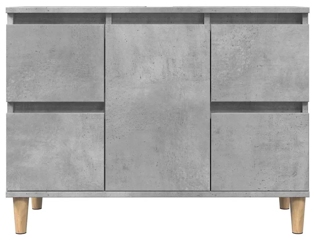 vidaXL Ντουλάπι Νιπτήρα Γκρι Σκυρ. 80 x 33 x 60 εκ. Επεξεργασμένο Ξύλο