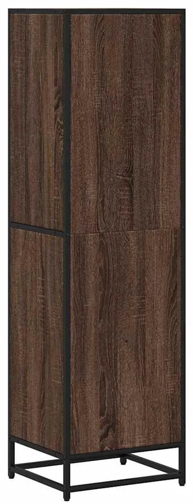 Βιβλιοθήκη Καφέ Δρυς 40x35x139 εκ. από Επεξεργασμένο Ξύλο - Καφέ