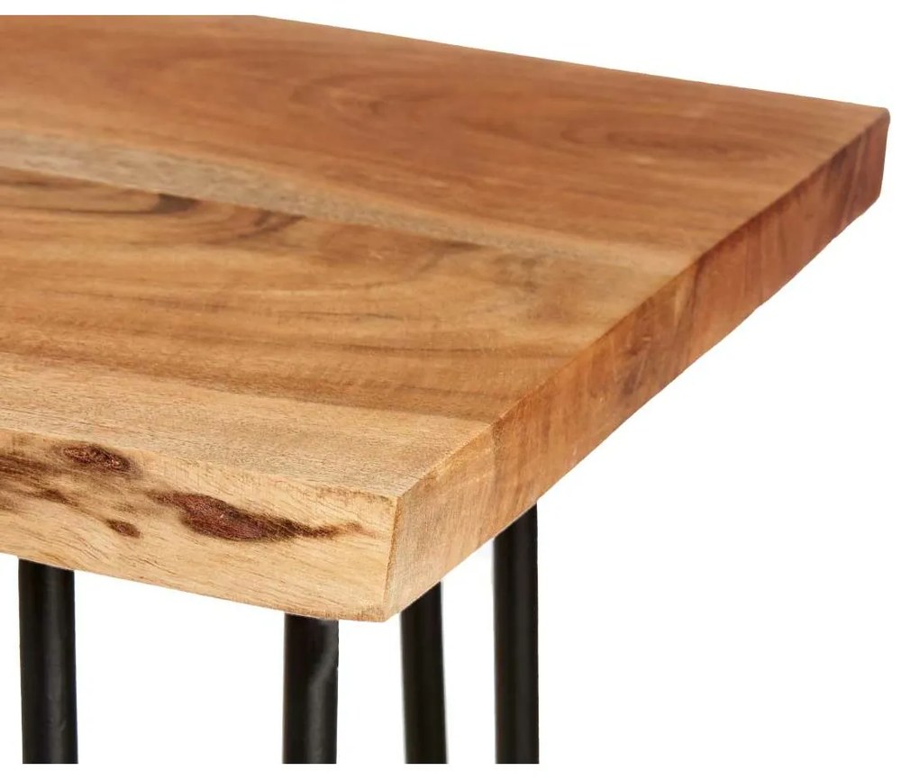 Τραπέζι Τηλεόρασης Gift Decor Live Edge Καφέ Μαύρο 140 x 37 x 52 cm 140 x 5,5 x 37 cm