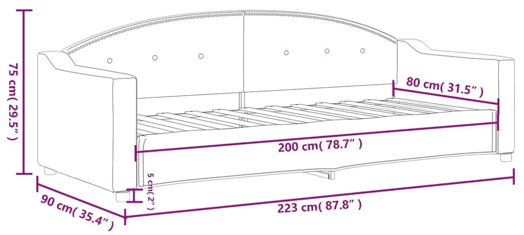 ΚΑΝΑΠΕΣ ΚΡΕΒΑΤΙ ΑΝΟΙΧΤΟ ΓΚΡΙ 80 X 200 ΕΚ. ΥΦΑΣΜΑΤΙΝΟΣ 354178