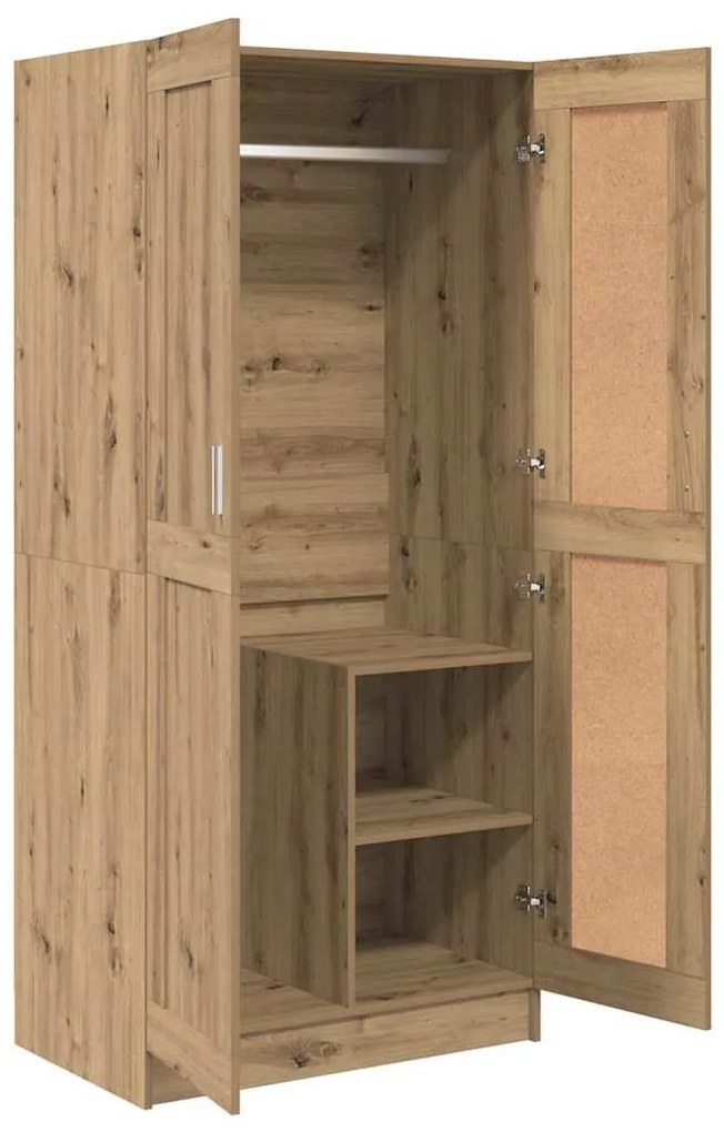 vidaXL Ντουλάπι artisian oak 82.5 x 51.5 x 180 εκ. Επεξεργασμένο ξύλο