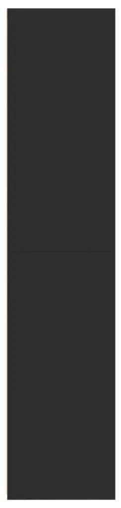 vidaXL Ντουλάπι Μαύρο 50x41x185 εκ. Επεξεργασμένο Ξύλο