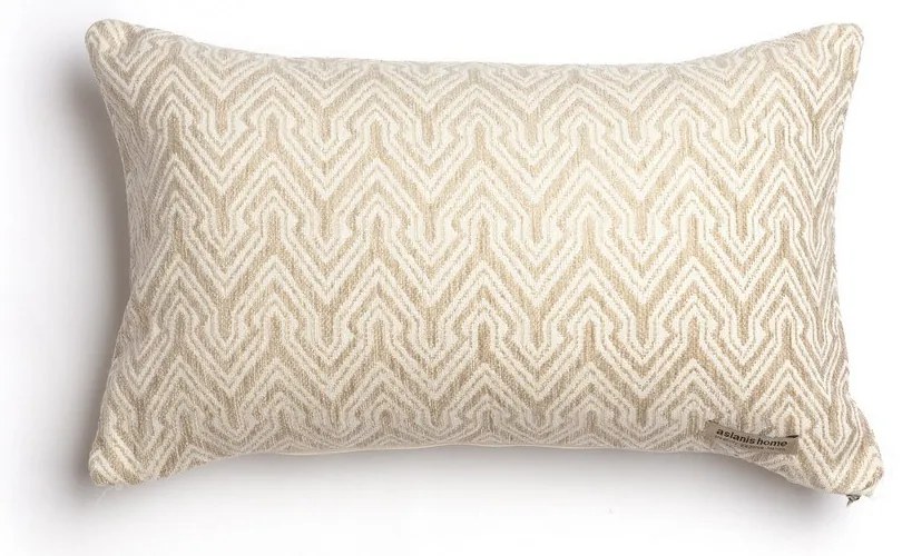 Μαξιλαροθήκη Διακοσμητική Tymfi Classic Spaghi-Ecru Aslanis Home 30X50 Βαμβάκι-Chenille