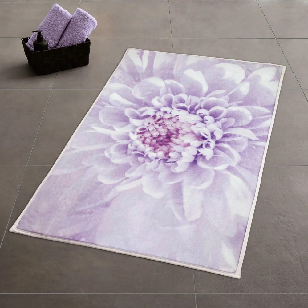 Πατάκι Μπάνιου Dahlia 9185 851 Lavender Kleine Wolke 50X60 Πολυέστερ