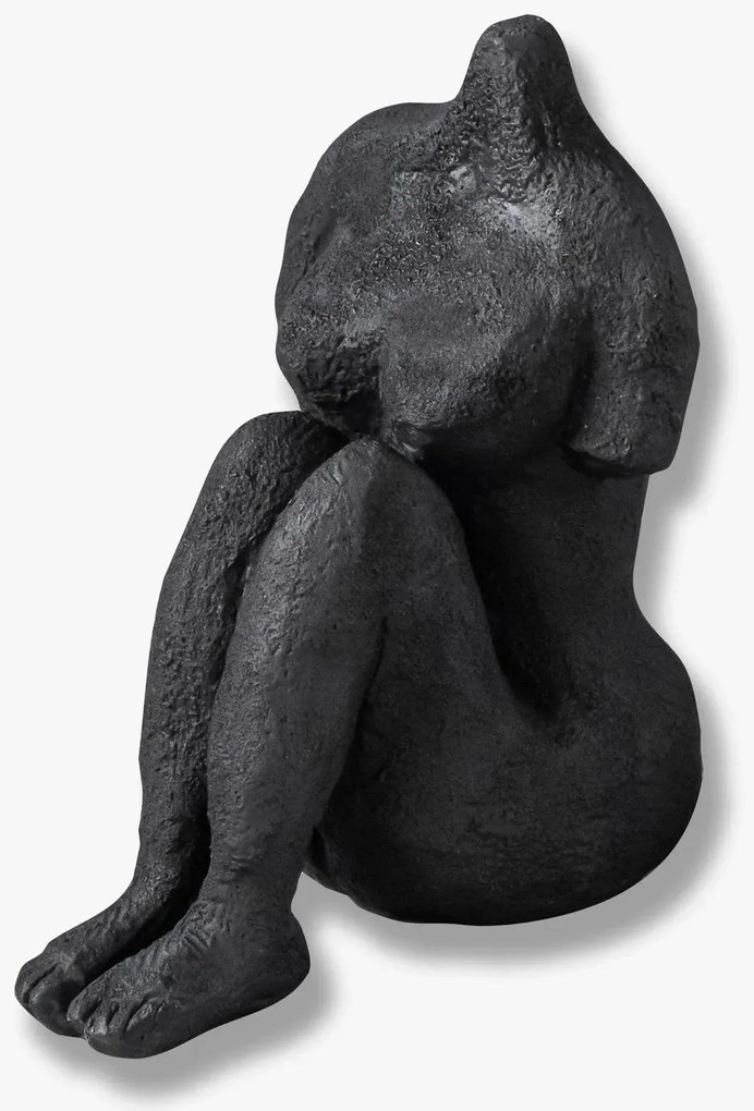 Διακοσμητικό Γλυπτό Sitting Woman Art Piece - Πέτρα Ρητίνης Μαύρο W9 x L13 x H14 cm METTE DITMER