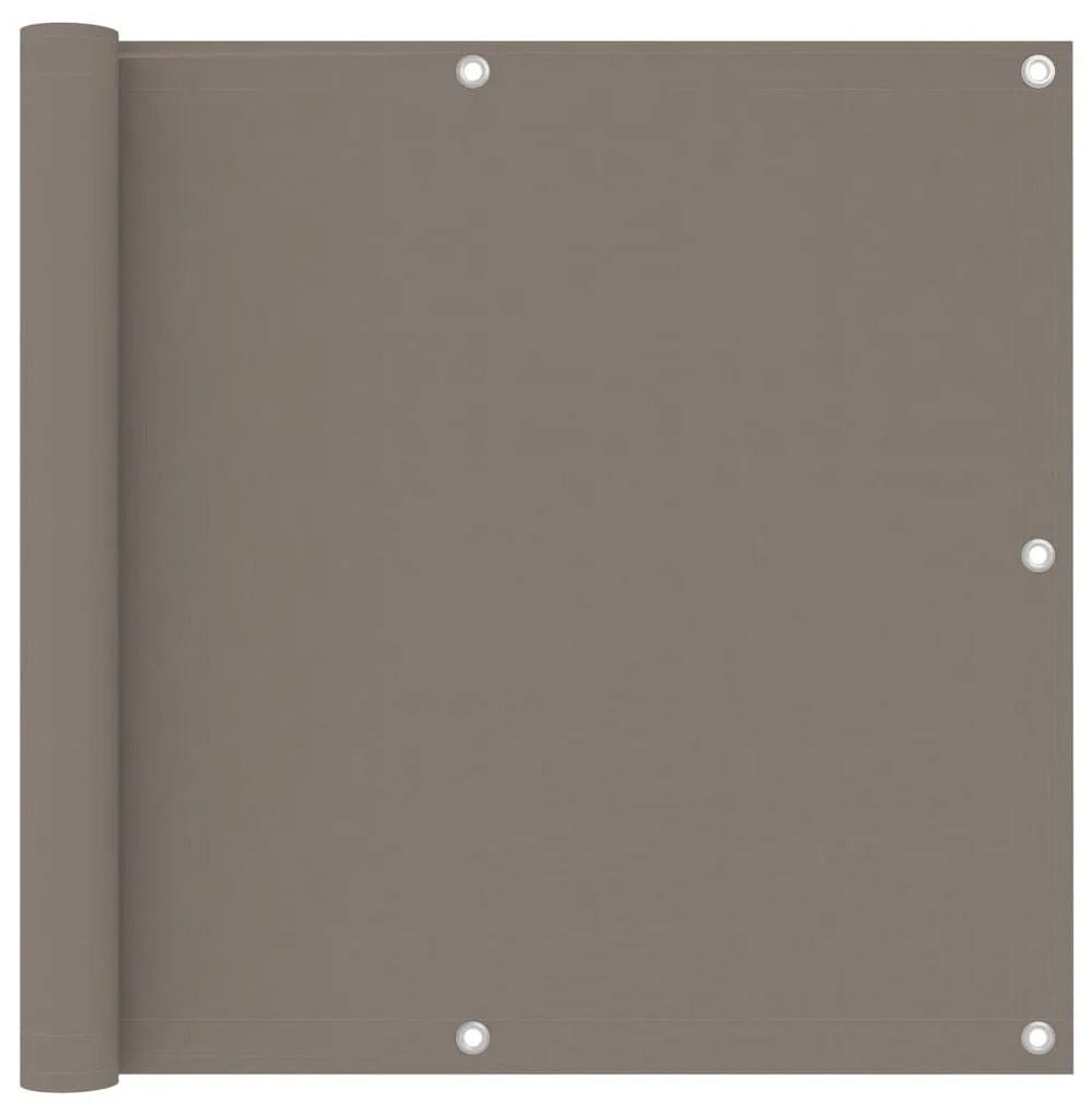 Διαχωριστικό Βεράντας Taupe 90 x 500 εκ. Ύφασμα Oxford - Μπεζ-Γκρι