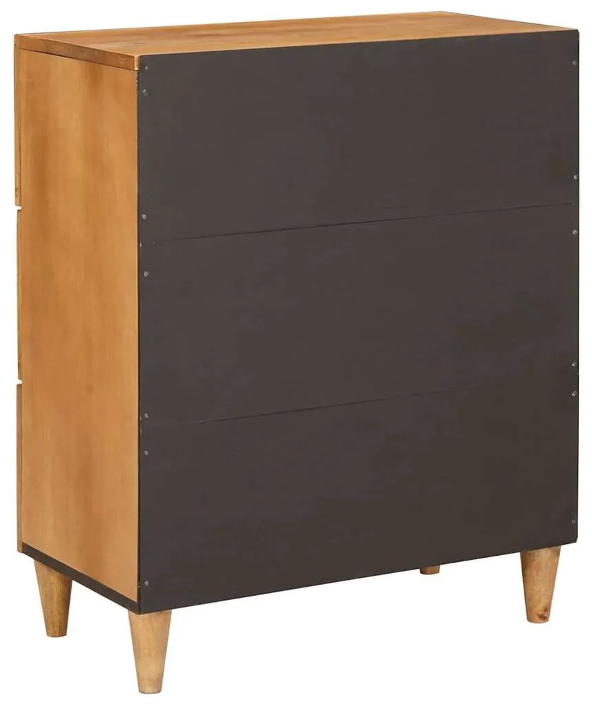 vidaXL Πλαϊνό γραφείο Ανοιχτό καφέ 60 x 33 x 75 cm Μασίφ ξύλο μάνγκο