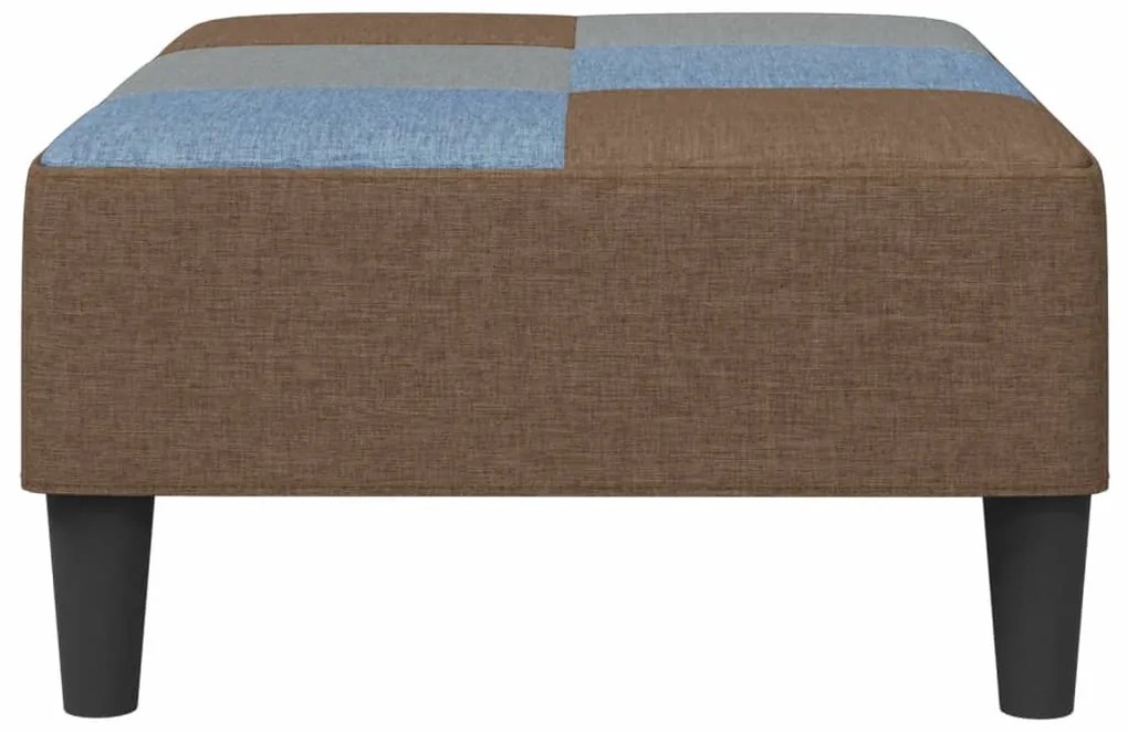 vidaXL Υποπόδιο με Σχέδιο Patchwork 77x55x31 εκ. Υφασμάτινο