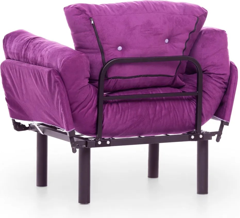 Πολυθρόνα Μοβ NITTA SINGLE 70x95x85