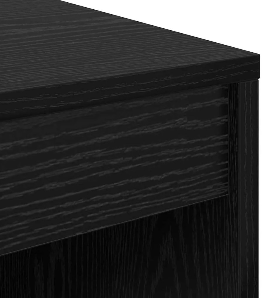 vidaXL Γραφείο Μαύρη δρυς 70 x 50 x 76 εκ. Επεξεργασμένο ξύλο