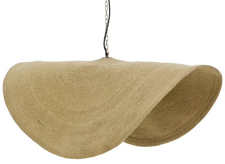 Intrahome Φωτιστικό οροφής Klark intrahome φυσικό ψάθα-μέταλλο Φ120x144εκ | SKU: INTRAPA-428111126