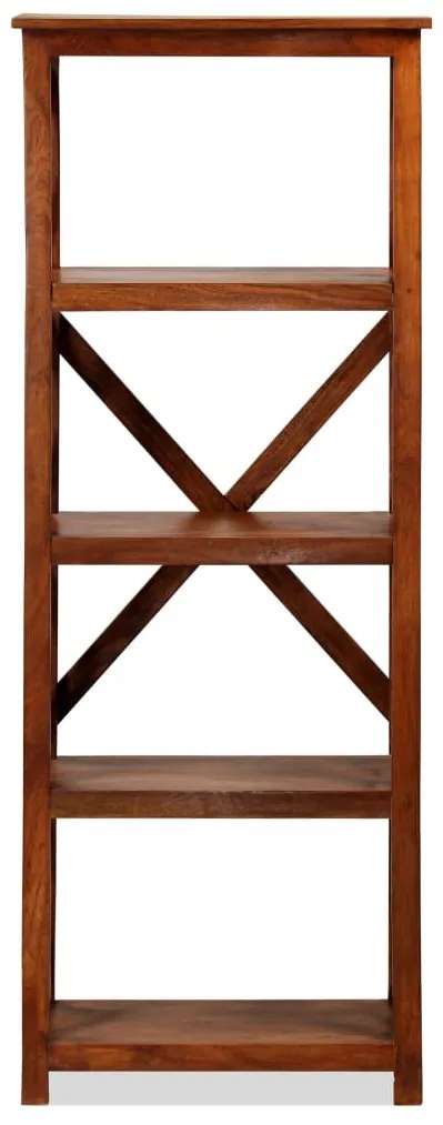 vidaXL Βιβλιοθήκη 60x30x160 εκ. Μασίφ Ξύλο Ακακίας/Μελί Sheesham