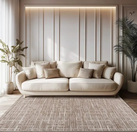 Beauty Home Χαλί Serena Art 9836 Μπεζ,Γκρι 133x190