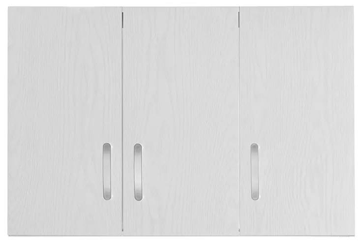 Πατάρι ντουλάπας Zelia pakoworld τρίφυλλο λευκό 90x42x60εκ (1 τεμάχια)