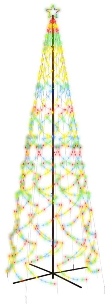 vidaXL Χριστουγεννιάτικο Δέντρο Κώνος 1400 LED Πολύχρωμο 160x500 εκ.
