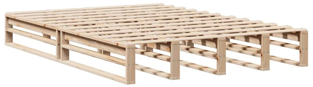 vidaXL Σκελετός Κρεβατιού Χωρίς Στρώμα 120x190 εκ Μασίφ Ξύλο Πεύκου