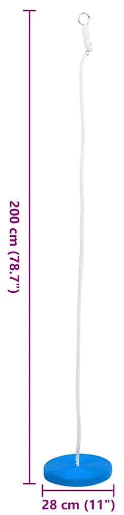 vidaXL Κούνια - Δίσκος Μπλε 200 εκ.