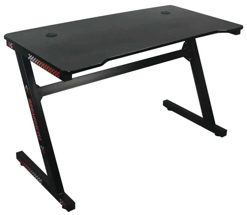 Gaming Γραφειο Τ.Carbon Steel Μαύρο . Διάσταση: 120x60x75cm