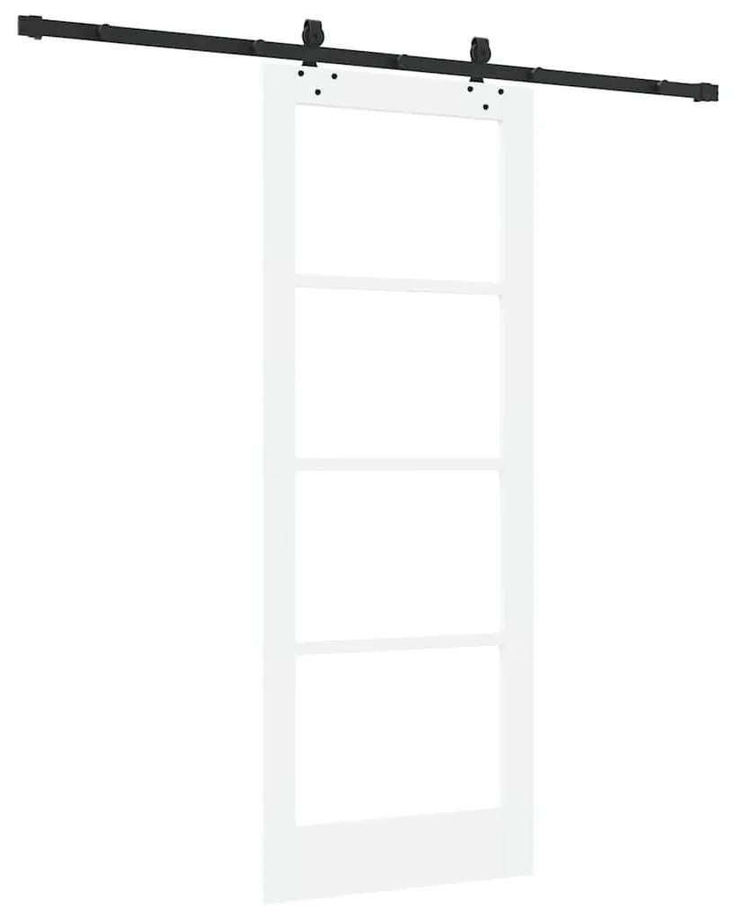 vidaXL Συρόμενη Πόρτα ORKDAL Λευκό 78 x 202 εκ. Ξύλο και μέταλλο