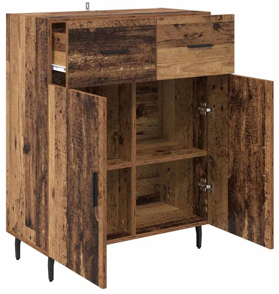 vidaXL Πλαϊνό γραφείο Παλιό Ξύλο 69,5 x 34 x 90 εκ. Επεξεργασμένο ξύλο