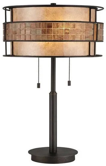 Επιτραπέζιο Φωτιστικό 2xE27 60W IP20 Χαλκός Laguna QZ-LAGUNA-TL Elstead Lighting QZ-LAGUNA-TL Χάλκινο