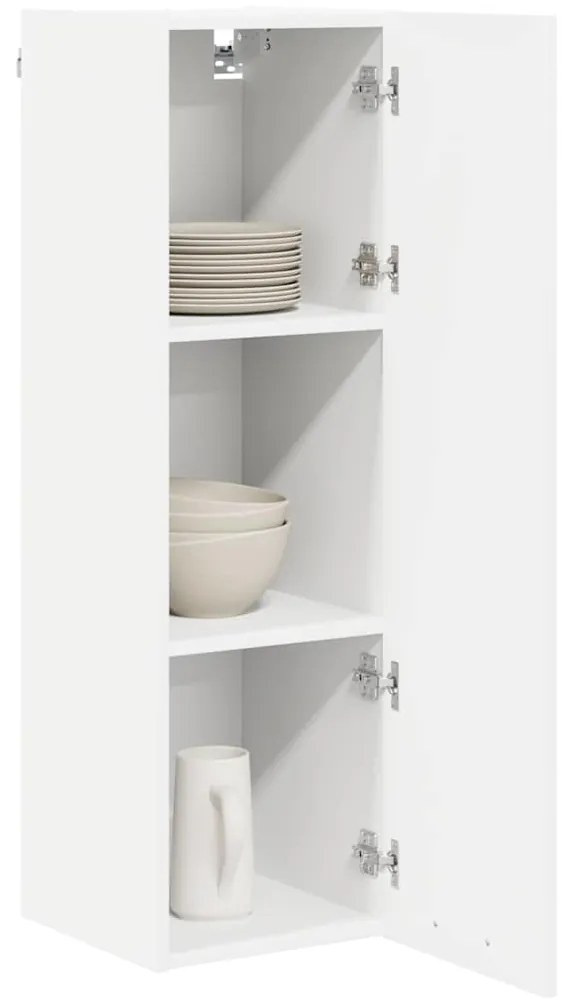 vidaXL Κρεμαστό ντουλάπι Λευκό 30 x 31 x 100 εκ. Επεξεργασμένο ξύλο