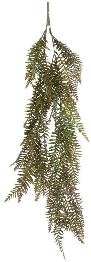 Τεχνητό Κρεμαστό Φυτό Fern 20860 28x15x90cm Brown-Green GloboStar Polyethylene