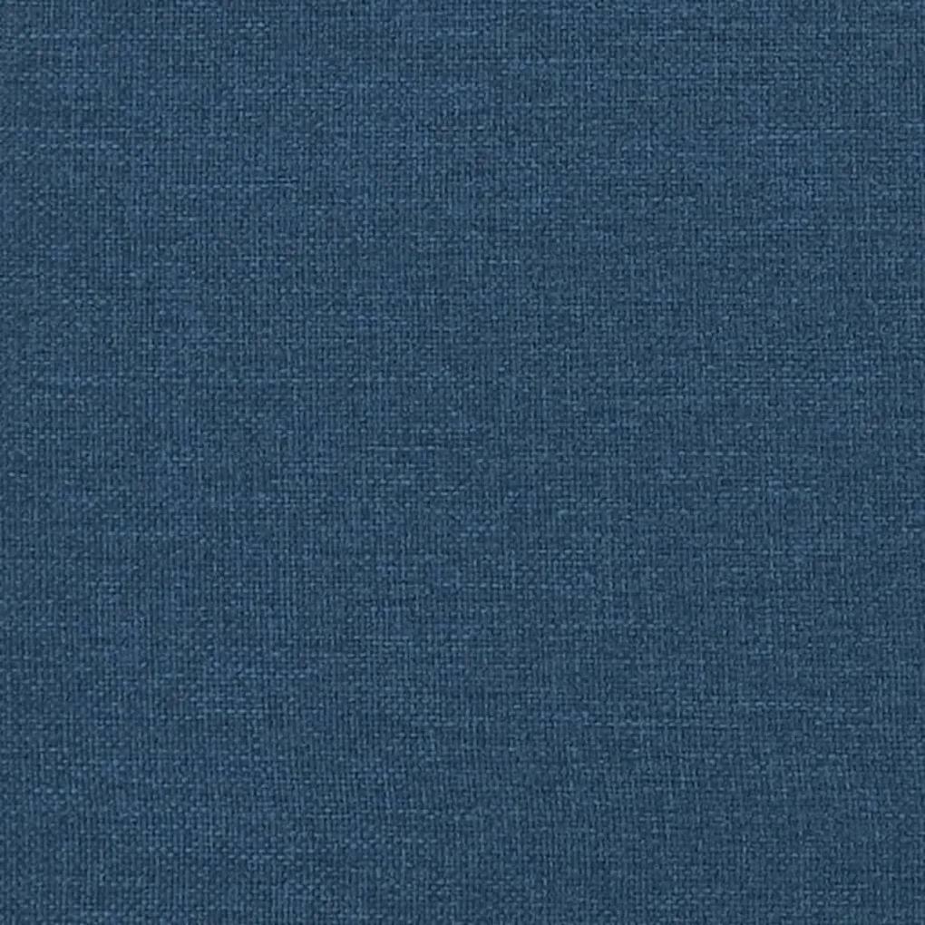 Πλαίσιο Κρεβατιού με Κεφαλάρι Μπλε 140x190 εκ. Υφασμάτινο - Μπλε