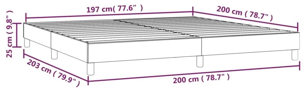 Πλαίσιο Κρεβατιού Σκούρο Πράσινο 200x200 εκ. Βελούδινο - Πράσινο