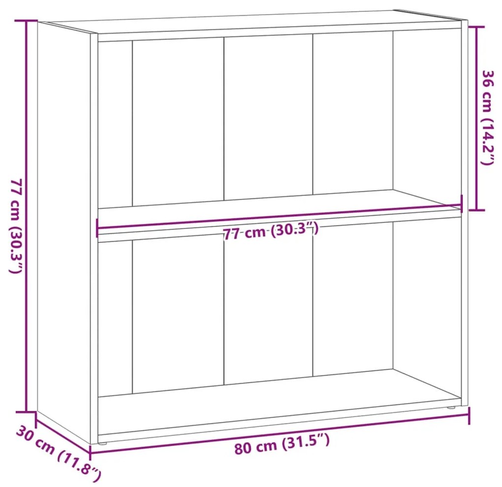 ΒΙΒΛΙΟΘΗΚΗ ΑΡΤΙΣΙΑΝΗ ΔΡΥΣ 80X30X77 ΕΚ. ΑΠΟ ΕΠΕΞΕΡΓΑΣΜΕΝΟ ΞΥΛΟ 857930