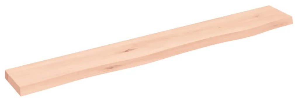 vidaXL Ράφι Τοίχου 80 x 10 x 2 εκ. από Ακατέργαστο Μασίφ Ξύλο Δρυός