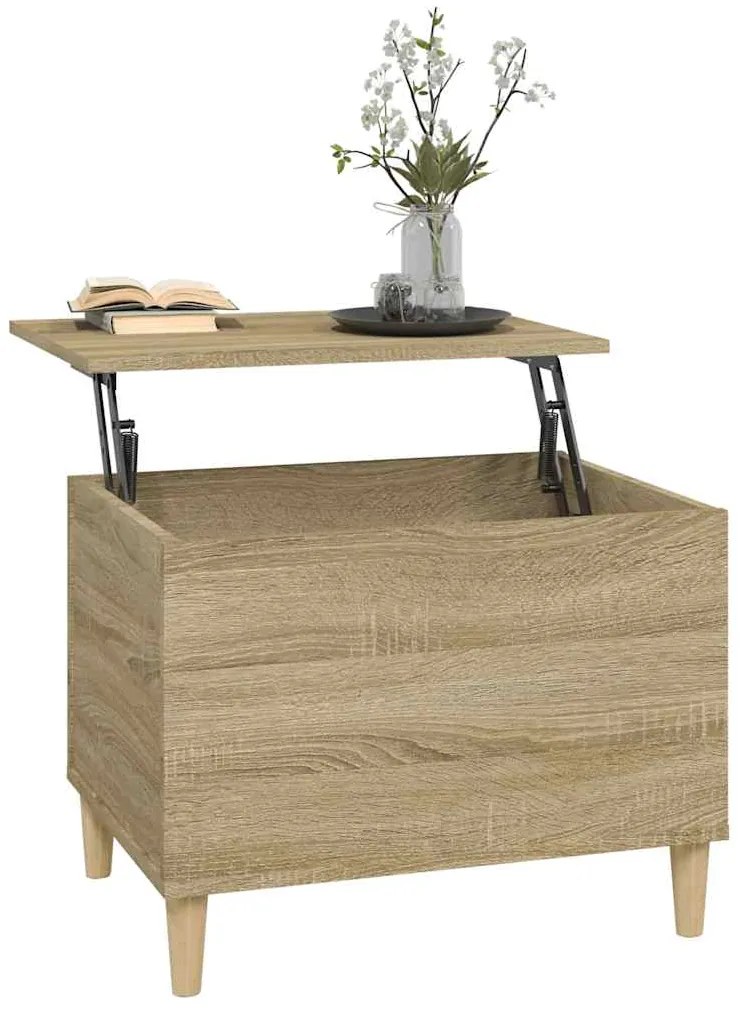 vidaXL Τραπεζάκι Σαλονιού Sonoma Δρυς 60x44,5x45εκ. Επεξεργασμένο Ξύλο