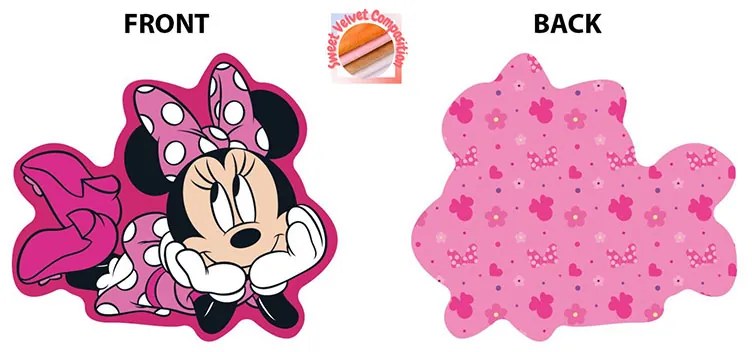 Διακοσμητικό Μαξιλάρι Βελουτέ 2 Όψεων Dimcol Minnie 692 Fuchsia 20cm