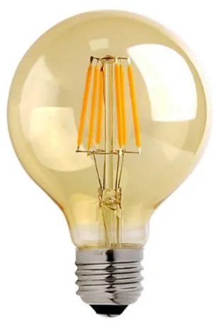 Λαμπτήρας LED G80 Bulb  4W E27 3000K 200-220V amber