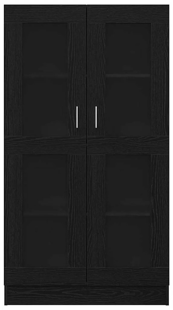 vidaXL Βιβλιοθήκη Μαύρη Οξυά 82,5 x 30,5 x 150 cm Επεξεργασμένο ξύλο