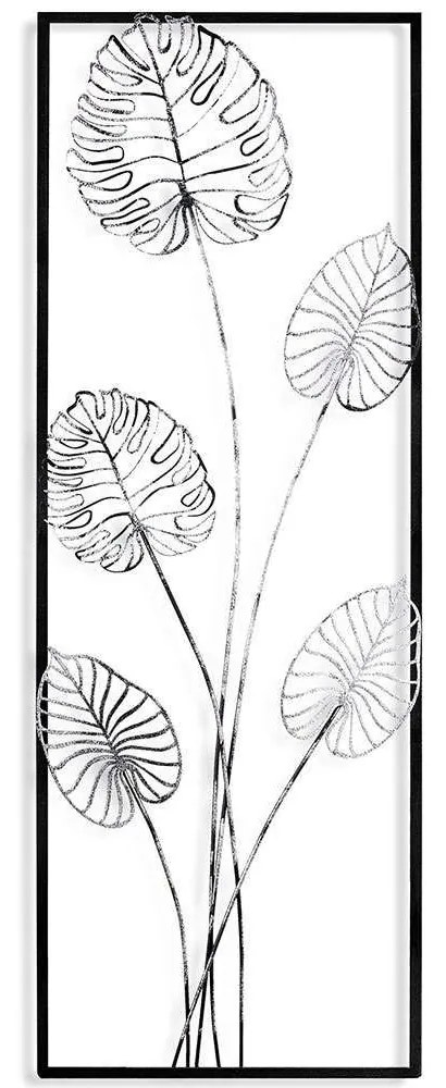 Διακοσμητικό Τοίχου Strawberry 930DYU1287 32x4x90cm Black-White Wallity Μέταλλο