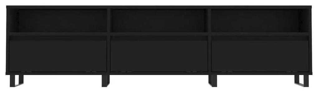 Έπιπλο Τηλεόρασης Μαύρο 150x30x44,5 εκ. Επεξεργασμένο Ξύλο - Μαύρο