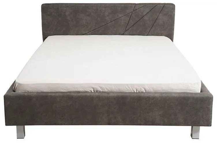 Επενδυμένο Κρεβάτι Falco Γκρί Διπλό 160x200 εκ. 178x217x94 εκ.