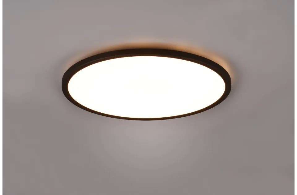 Πλαφονιέρα Φωτιστικό Οροφής LED RGB 30W Dimmer 3CCT Φ40cm Aureo Trio Lighting-R64371932-Μαύρο R64371932
