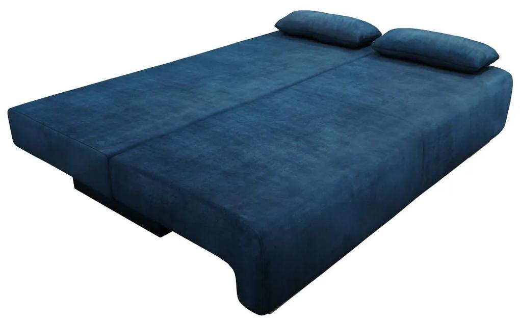 Καναπές Κρεβάτι Τριθέσιος GEORGIA Μπλε 194x93x72cm - Ύφασμα - 14560010