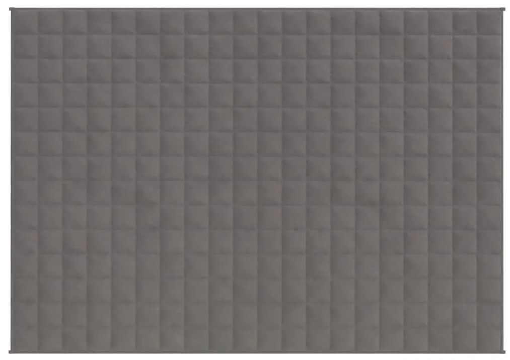 vidaXL Κουβέρτα Βαρύτητας Γκρι 152 x 203 εκ. 7 κ. Υφασμάτινη